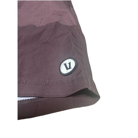 Vuori Athletic KORE Performance Shorts Lined Drawstring Activewear burgundy sz S - Picture 3 of 4
